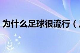 为什么足球很流行（足球为什么那么受欢迎）