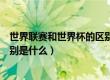 世界联赛和世界杯的区别是什么呢（世界联赛和世界杯的区别是什么）