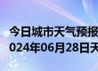 今日城市天气预报-友谊天气预报双鸭山友谊2024年06月28日天气