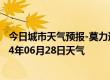 今日城市天气预报-莫力达瓦天气预报呼伦贝尔莫力达瓦2024年06月28日天气