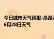 今日城市天气预报-昂昂溪天气预报齐齐哈尔昂昂溪2024年06月28日天气