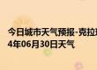 今日城市天气预报-克拉玛依天气预报克拉玛依克拉玛依2024年06月30日天气