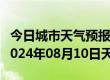 今日城市天气预报-从江天气预报黔东南从江2024年08月10日天气