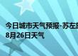 今日城市天气预报-苏左旗天气预报锡林郭勒苏左旗2024年08月26日天气