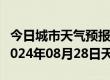 今日城市天气预报-陕州天气预报三门峡陕州2024年08月28日天气