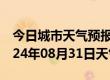 今日城市天气预报-昔阳天气预报晋中昔阳2024年08月31日天气