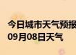 今日城市天气预报-山南天气预报山南2024年09月08日天气